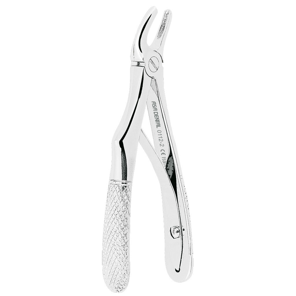 Upper canine tooth extraction forceps (open beak)