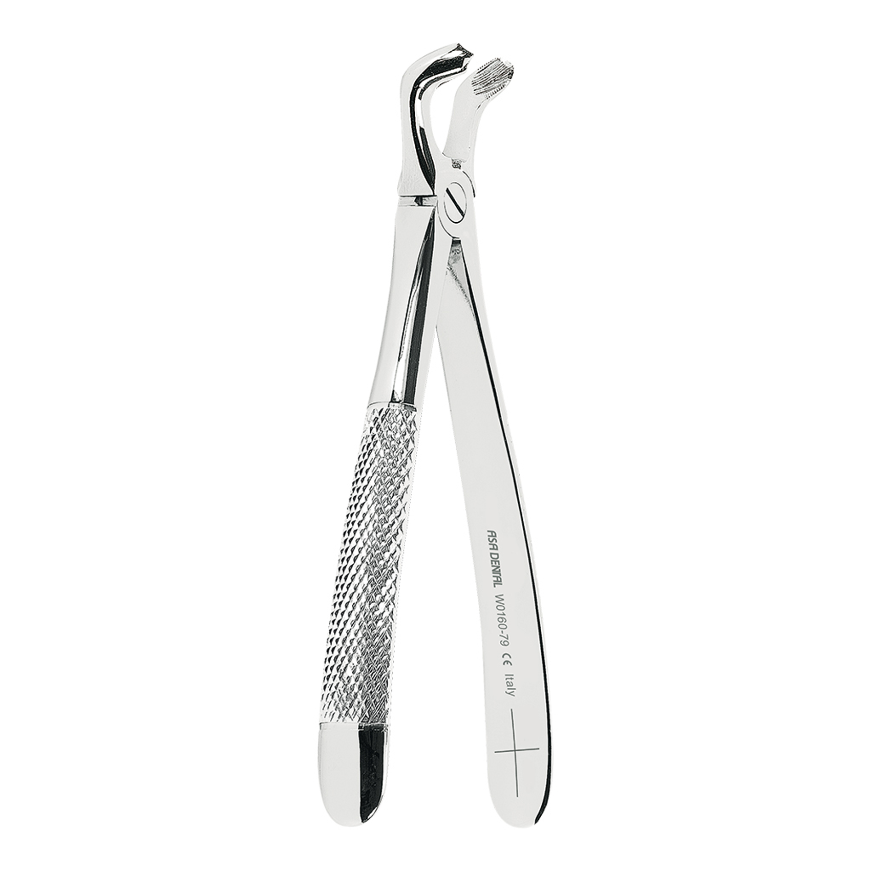 Lower jaw wisdom tooth extraction forceps (open beak)